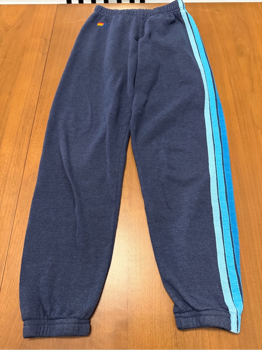 Aviator Nation navy 5 stripe sweatpants
